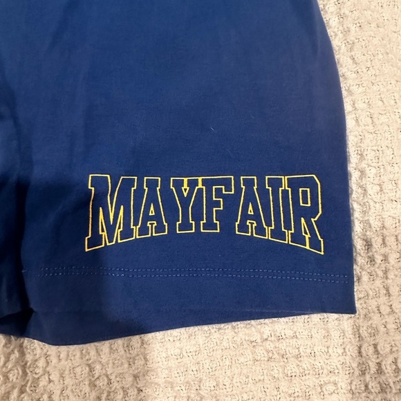 The Mayfair group PE romper size S/M small medium blue jumpsuit - Picture 6 of 6